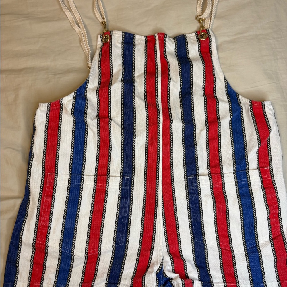 Show Me Your MuMu Patriotic Striped Overalls